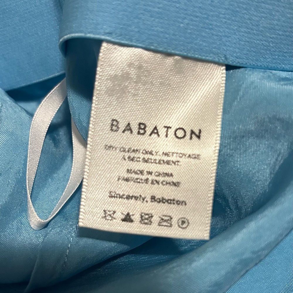 Aritzia Babaton Aqua Slip Skirt - Picture 4 of 6
